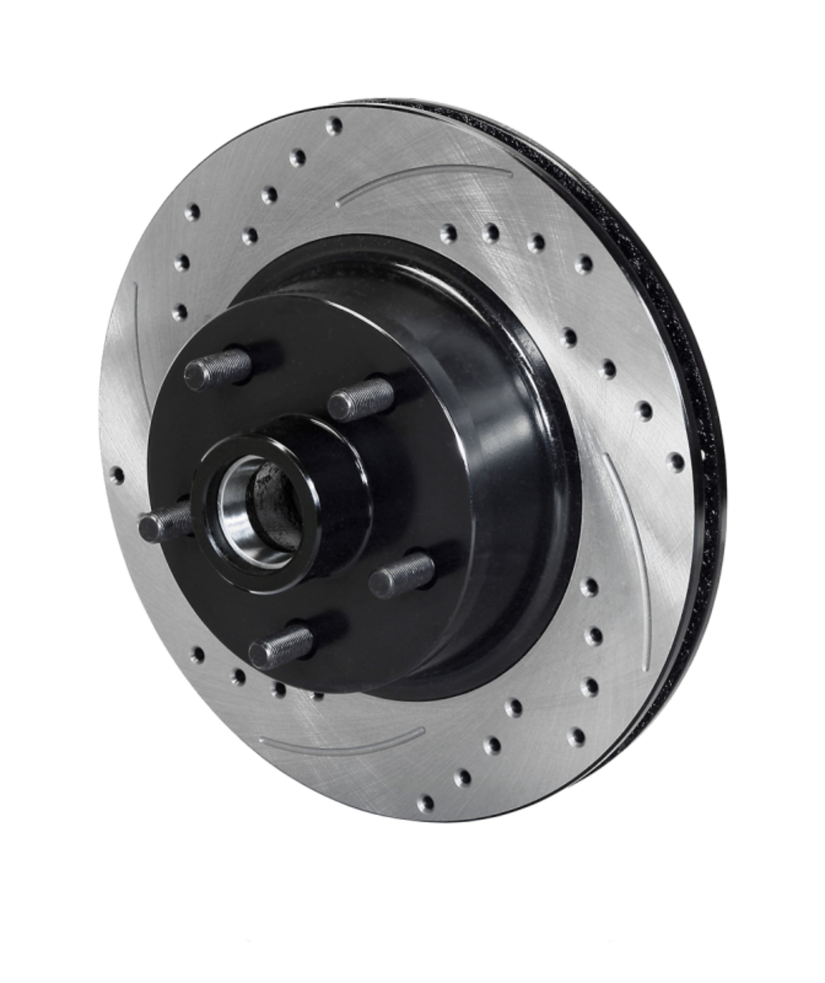 Picture of Wilwood 70-73 Ford Mustang 5x4.5 SRP Drilled Performance Front Rotor & Hat R/H - Black