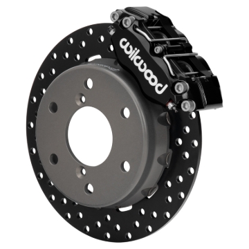 Picture of Wilwood 2024 Can Am Maverick Front Brake Kit 11.60in Drilled - Black