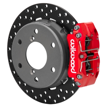Picture of Wilwood 2024 Can Am Maverick Rear Brake Kit 11.60in Drilled - Red