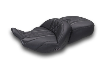 Picture of Mustang 2023-2025 Harley CVO Road Glide (ST) Heated Standard Reach One-Piece, 2 UP Seat Black