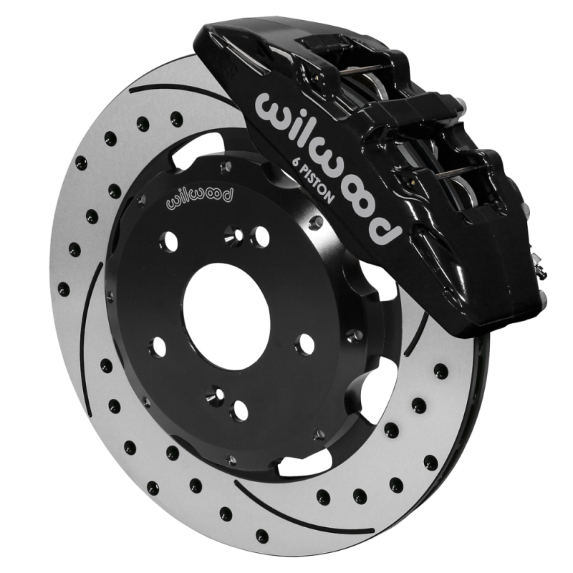 Picture of Wilwood Dynapro 6 Front Hub Kit 12.19in SRP Drilled 04-05 Honda Civic SI/ 02-06 Acura RSX