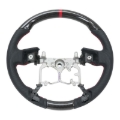 Picture of NRG 12-23 Toyota Tacoma OEM Plus Carbon Fiber Steering Wheel w/ Red Stitch & Red Center Mark