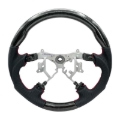 Picture of NRG 12-23 Toyota Tacoma OEM Plus Carbon Fiber Steering Wheel w/ Red Stitch & Red Center Mark