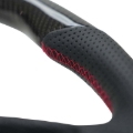 Picture of NRG 12-23 Toyota Tacoma OEM Plus Carbon Fiber Steering Wheel w/ Red Stitch & Red Center Mark