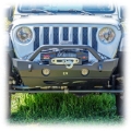Picture of Turn Offroad 07-25 Jeep JK/JL/JT Front Bumper w/ Bolt-On Bull Bar & Skid Plate