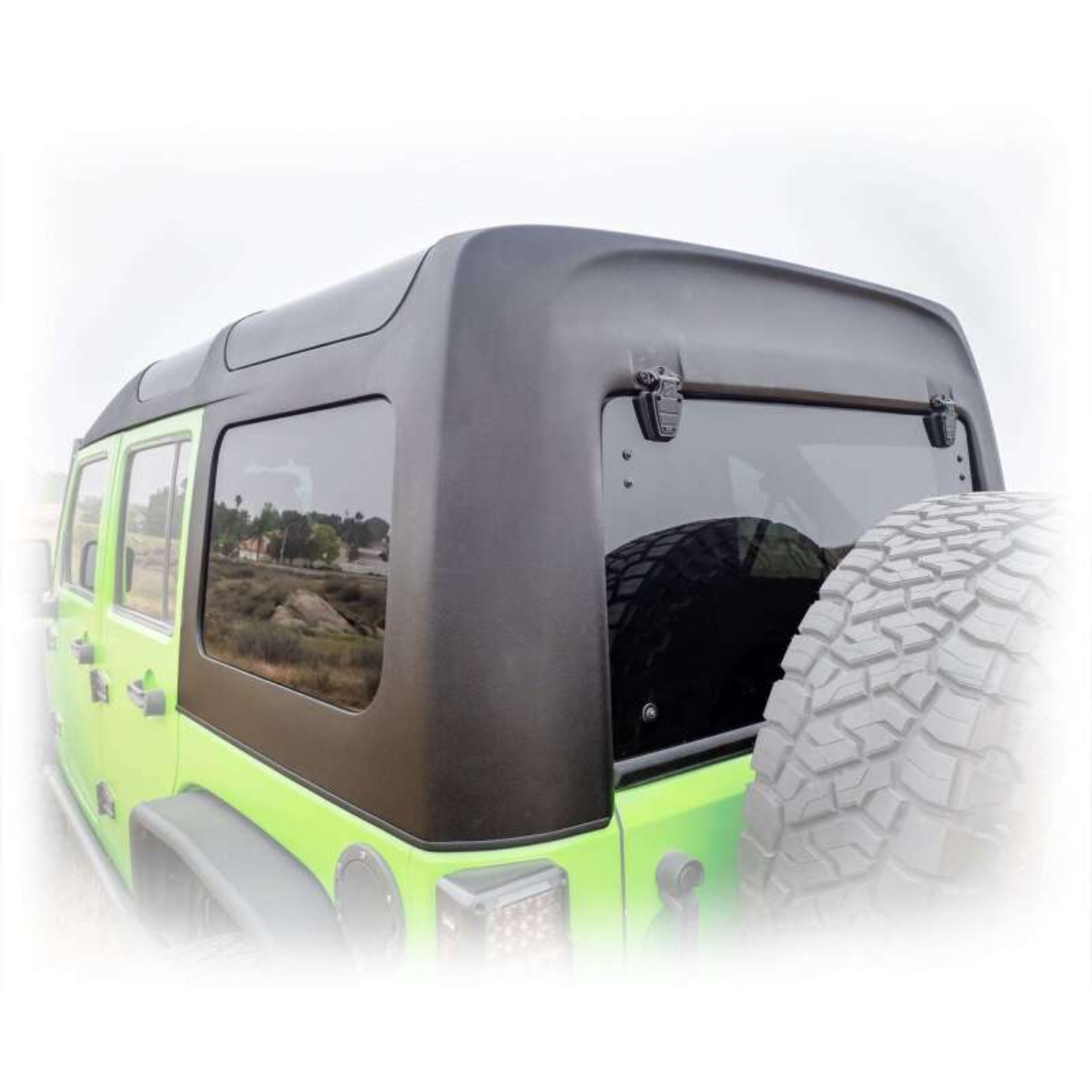 Picture of Turn Offroad 07-18 Jeep JK 4-Door Safari Style Hardtop - Primer (Paintable)