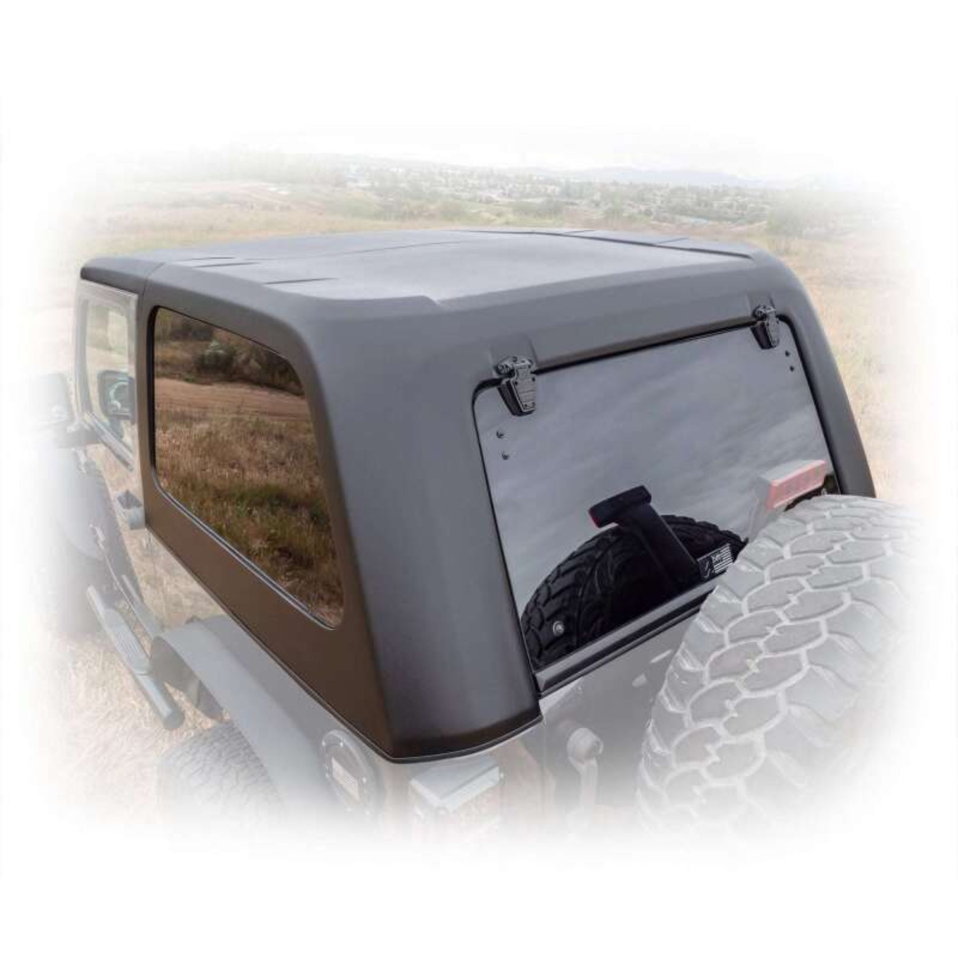 Picture of Turn Offroad 2007-2018 Jeep JK 2 Door Fastback Hardtop 2 Piece Primer (Paintable)