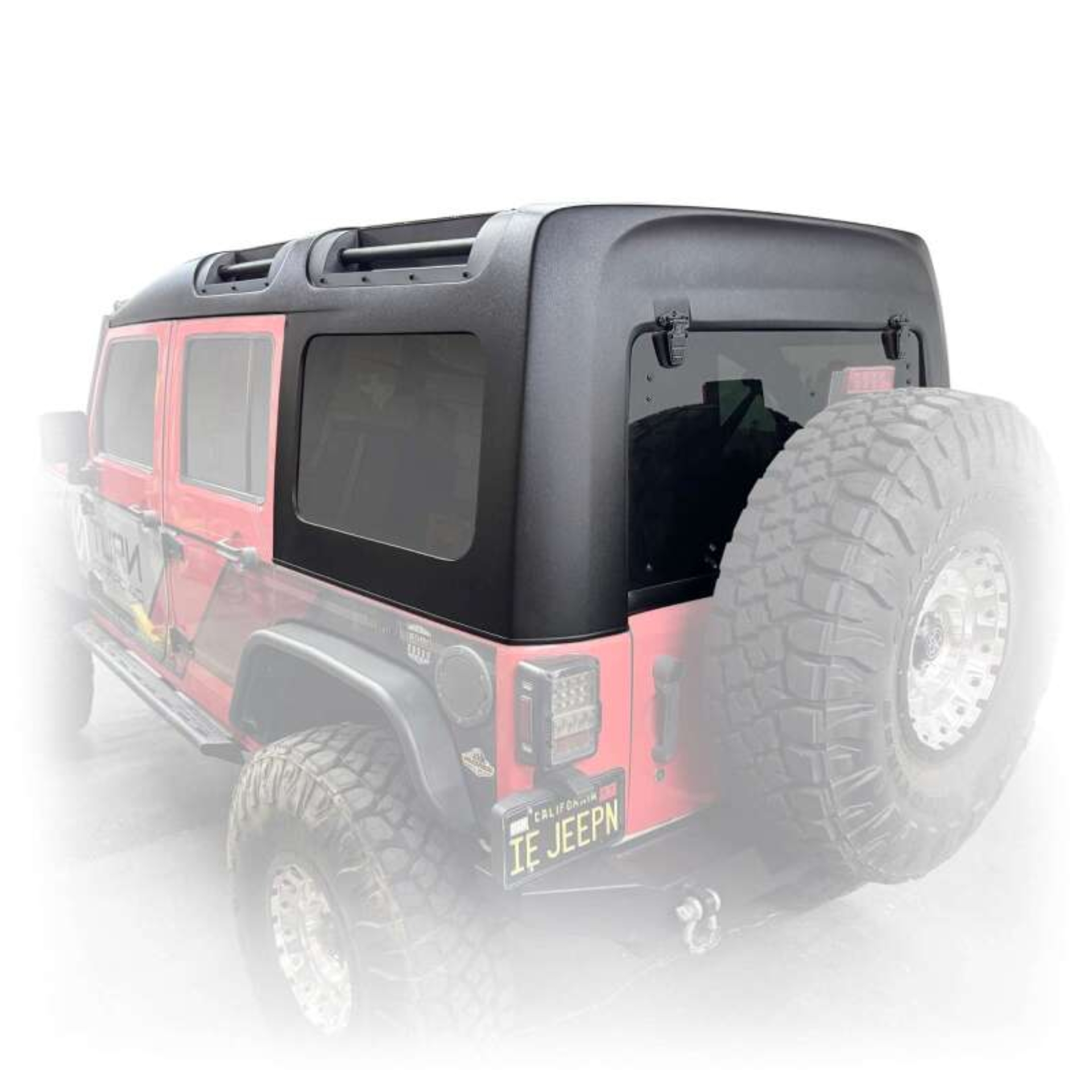 Picture of Turn Offroad 2007-2018 Jeep JK 4 Door Safari Style Hardtop w/Overhead Handles