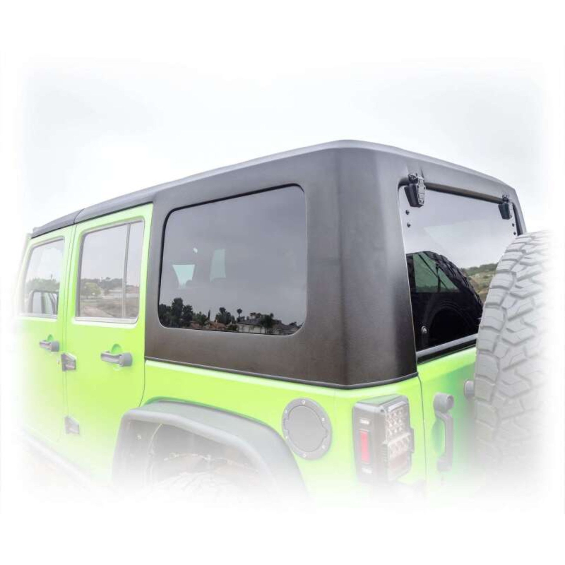 Picture of Turn Offroad 2007-2018 Jeep JK 4 Door Squareback Hardtop 2 piece Primer (Paintable)