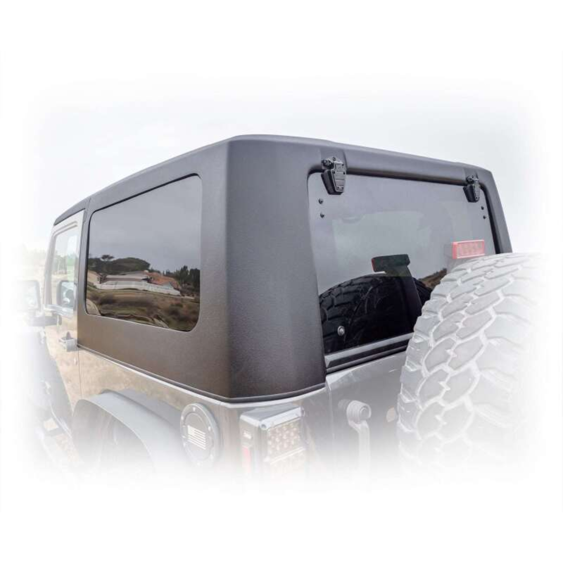 Picture of Turn Offroad 07-18 Jeep JK 2 Door Squareback Hardtop 2 Piece Primer (Paintable)