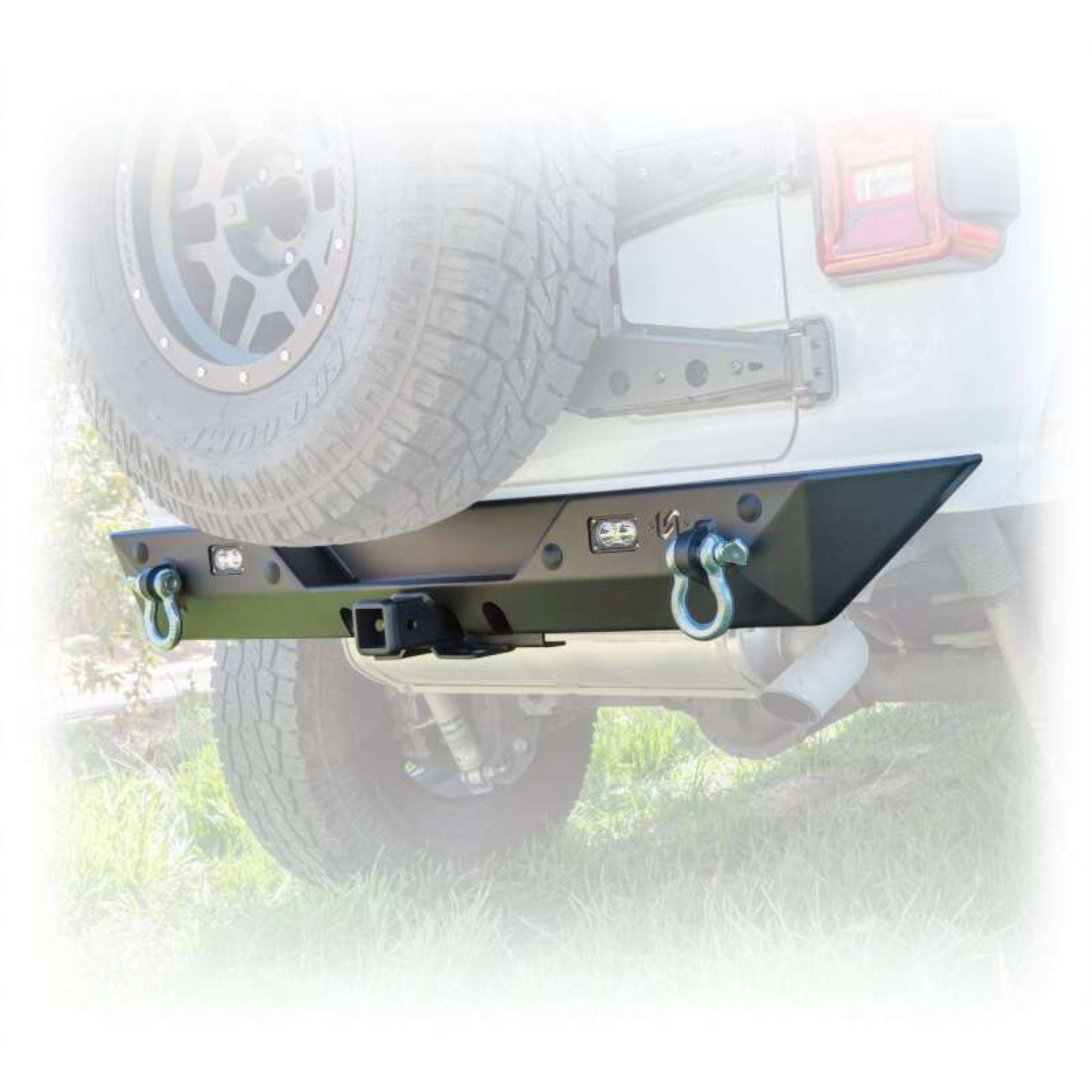 Picture of Turn Offroad 2018+ Jeep JL Rear Bumper w/ Hitch & Lights