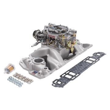 Picture of Single-Quad Manifold and carb Kit for 1957-86 Small-Block Chevy