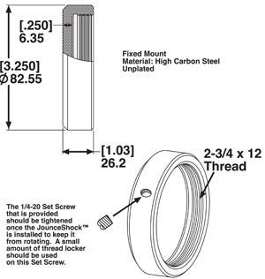 Picture of SPC Performance SPC End Mount Adapter assembly Bump Stops - 25505