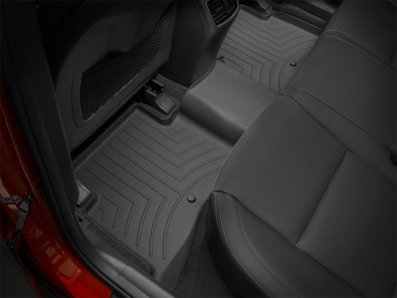 Picture of WeatherTech WT FloorLiner-Rear-Blk Floor Mats - 448162