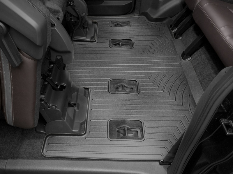 Picture of WeatherTech WT FloorLiner-Rear-Blk Floor Mats - 441075