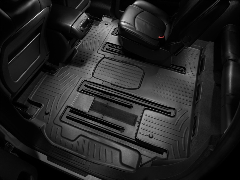 Picture of WeatherTech WT FloorLiner-Rear-Blk Floor Mats - 441114