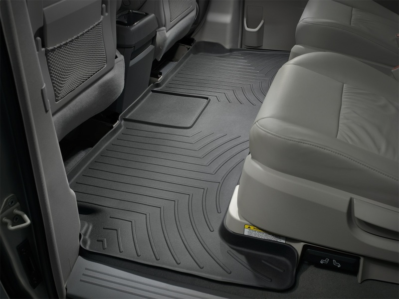 Picture of WeatherTech WT FloorLiner-Rear-Blk Floor Mats - 441412