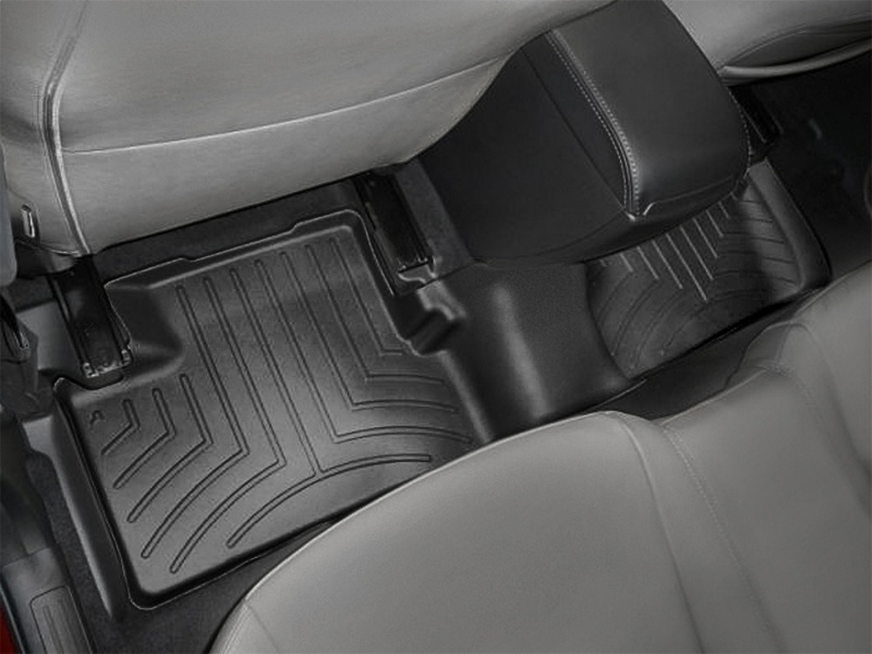 Picture of WeatherTech WT FloorLiner-Rear-Blk Floor Mats - 442402