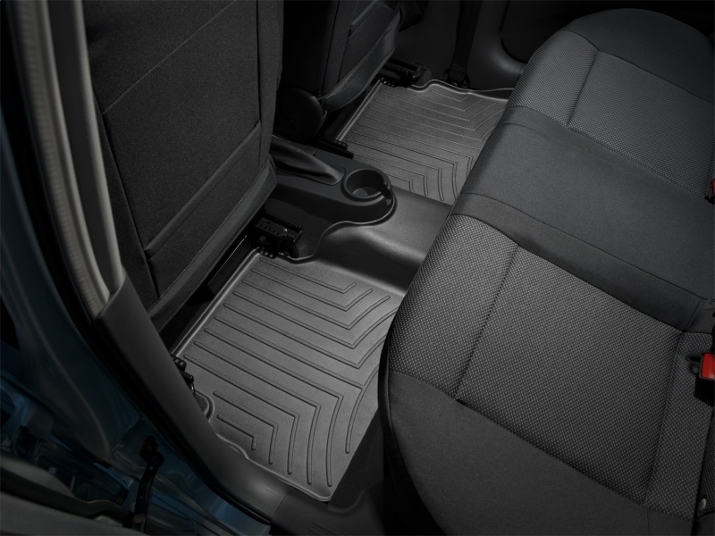 Picture of WeatherTech WT FloorLiner-Rear-Blk Floor Mats - 442442