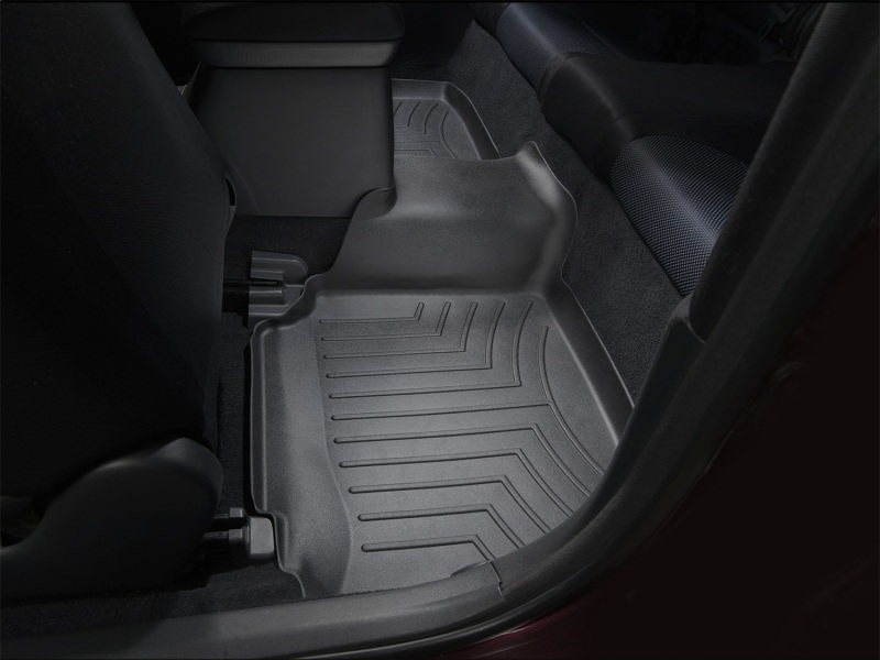 Picture of WeatherTech WT FloorLiner-Rear-Blk Floor Mats - 442472