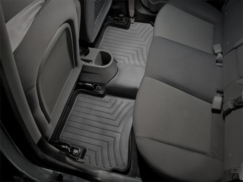 Picture of WeatherTech WT FloorLiner-Rear-Blk Floor Mats - 442502