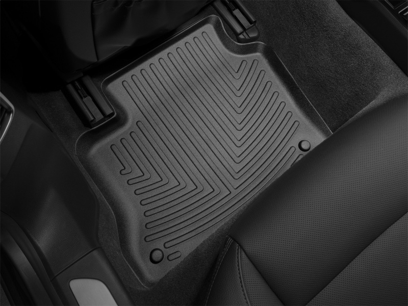 Picture of WeatherTech WT FloorLiner-Rear-Blk Floor Mats - 442572