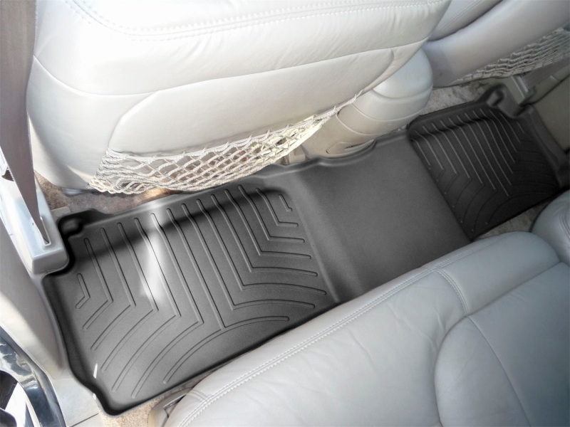 Picture of WeatherTech WT FloorLiner-Rear-Blk Floor Mats - 442652
