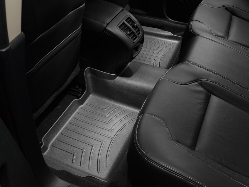 Picture of WeatherTech WT FloorLiner-Rear-Blk Floor Mats - 442702