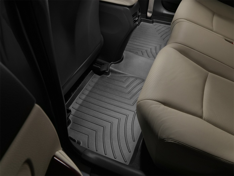 Picture of WeatherTech WT FloorLiner-Rear-Blk Floor Mats - 442802