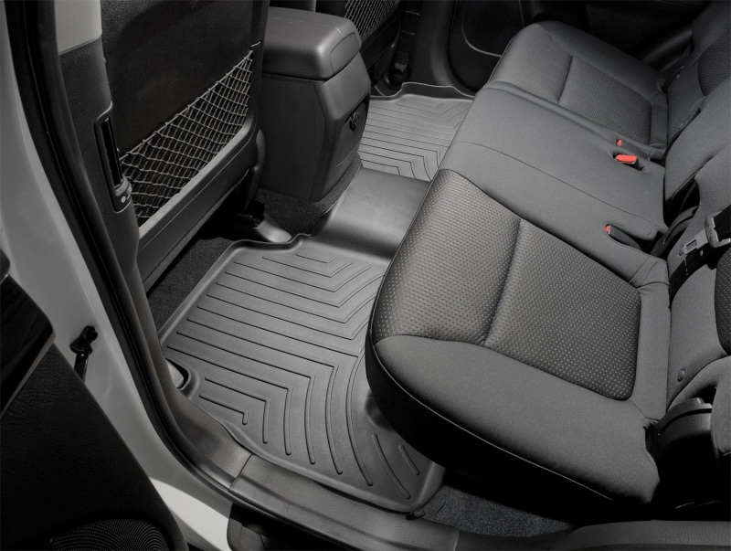 Picture of WeatherTech WT FloorLiner-Rear-Blk Floor Mats - 442872