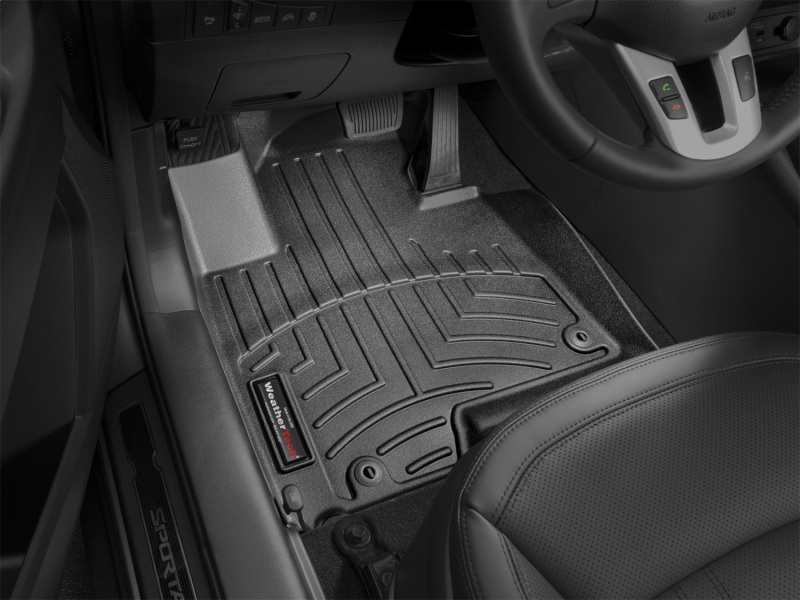 Picture of WeatherTech WT FloorLiner-Front-Blk Floor Mats - 442921