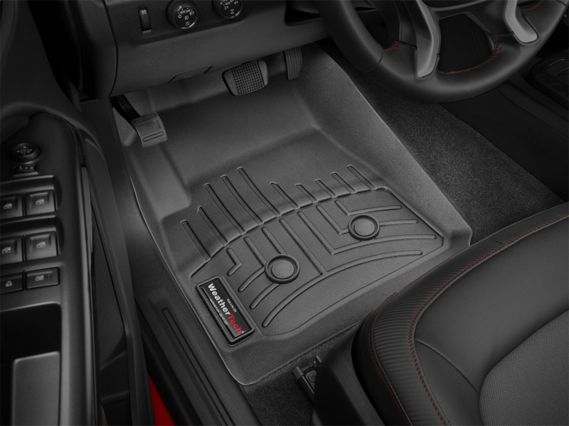 Picture of WeatherTech WT FloorLiner-Front-Blk Floor Mats - 447511