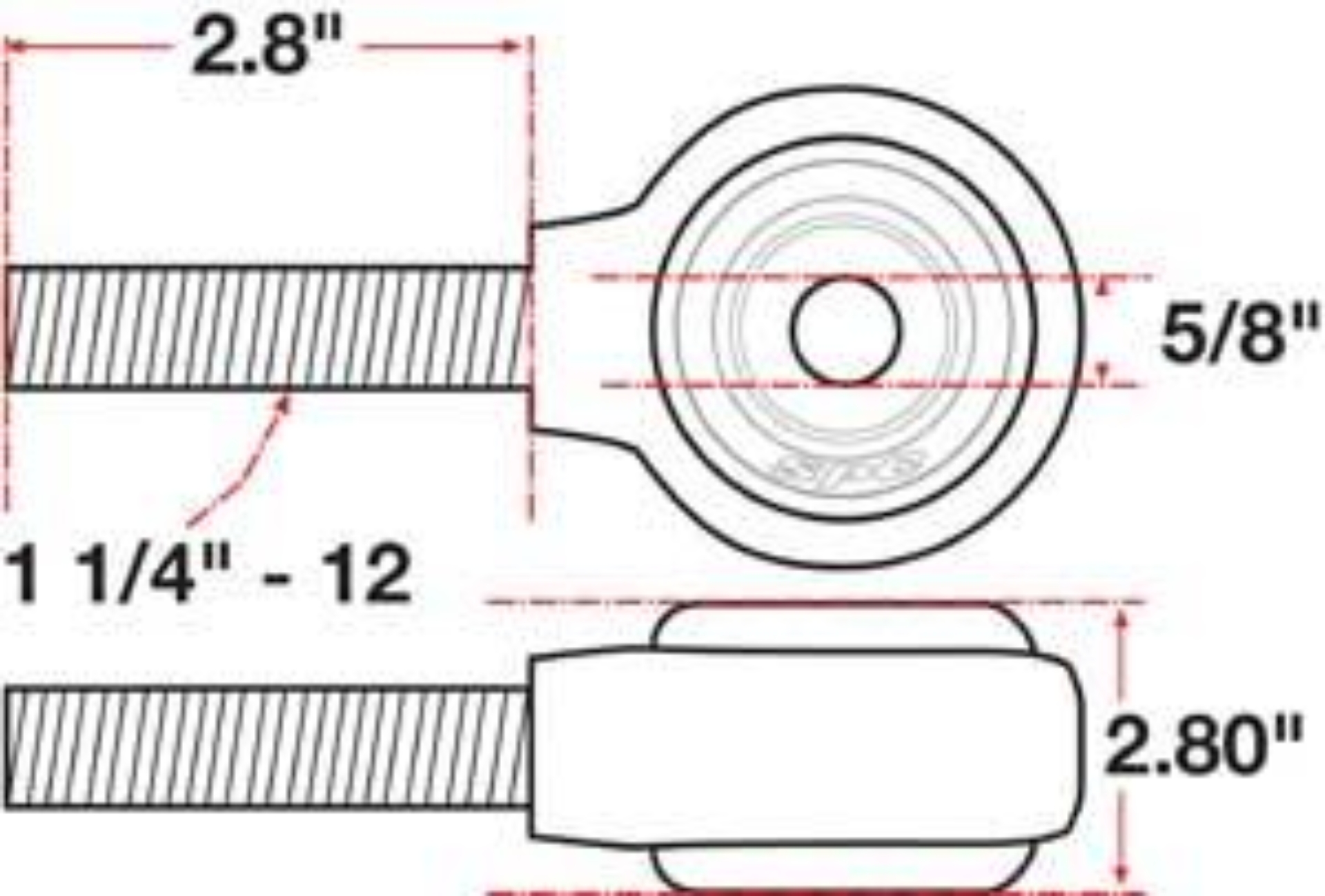 Picture of SPC Performance SPC XAXIS Rod End Ball Joint - 15748