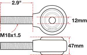 Picture of SPC Performance SPC XAXIS Rod End Ball Joint - 15771