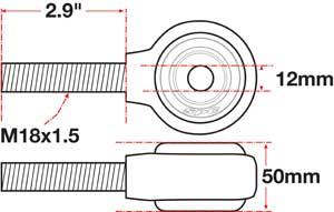 Picture of SPC Performance SPC XAXIS Rod End Ball Joint - 15775