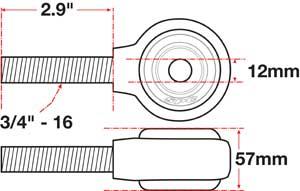 Picture of SPC Performance SPC XAXIS Rod End Ball Joint - 15781