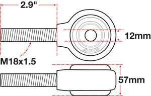 Picture of SPC Performance SPC XAXIS Rod End Ball Joint - 15782