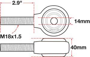 Picture of SPC Performance SPC XAXIS Rod End Ball Joint - 15786