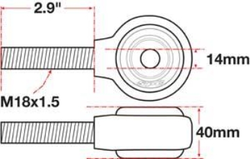 Picture of SPC Performance SPC XAXIS Rod End Ball Joint - 15787