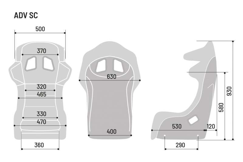 Picture of SPARCO SPA Seat ADV SC Race Seats - 008020ZNR