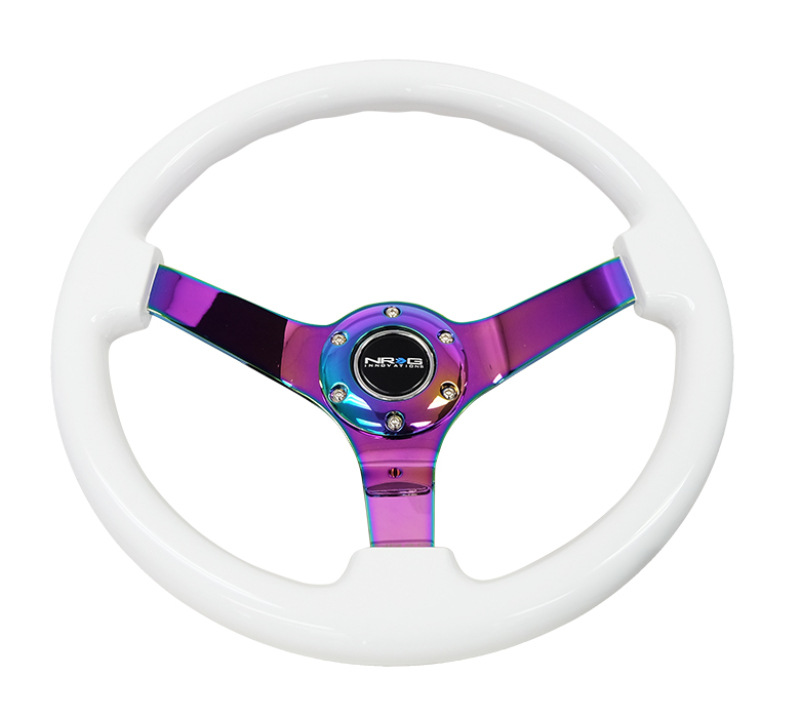 Picture of NRG Steering Wheels-Reinforced - RST-036BK-BKW
