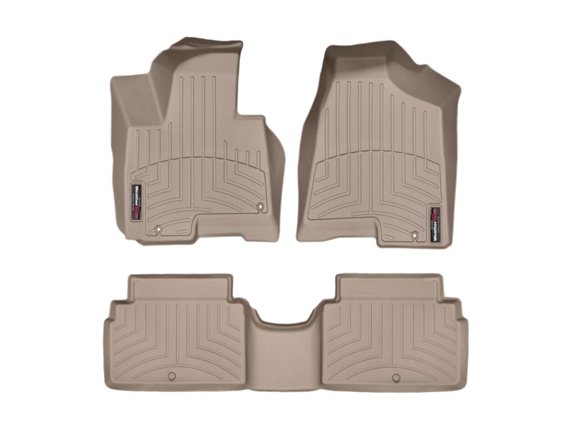 Picture of WeatherTech WT FloorLiner-Front-Tan Floor Mats - 456451-452924