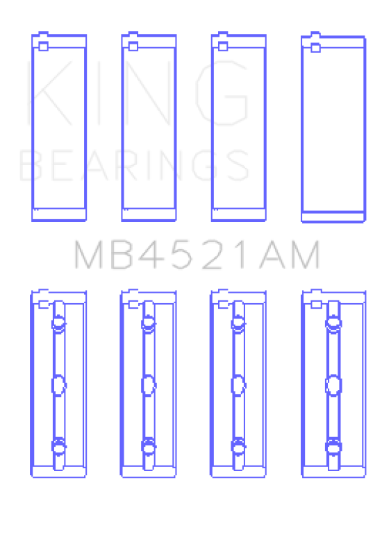 Picture of King Engine Bearings KING Main Bearings - MB4521AM