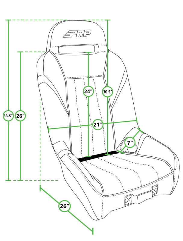 Picture of PRP Seats PRP Powersport GTSE UTV Seat - A5701-PORXP-C79-201