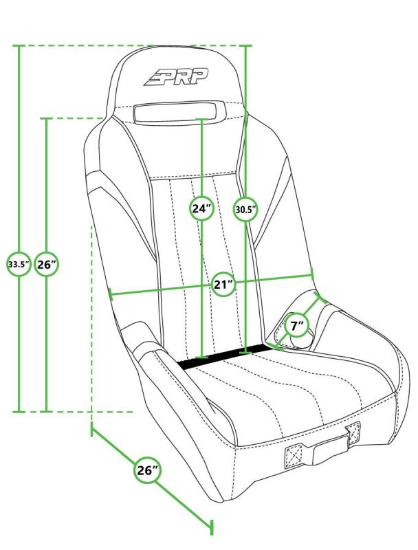 Picture of PRP Seats PRP Powersport GTSE UTV Seat - A5701-PORXP-C86-203