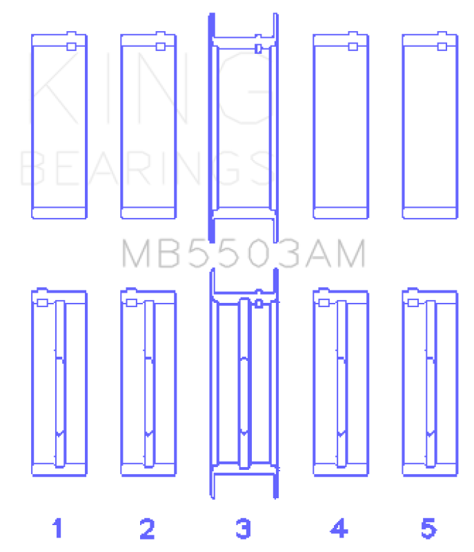 Picture of King Engine Bearings KING Main Bearings - MB5503AM 030