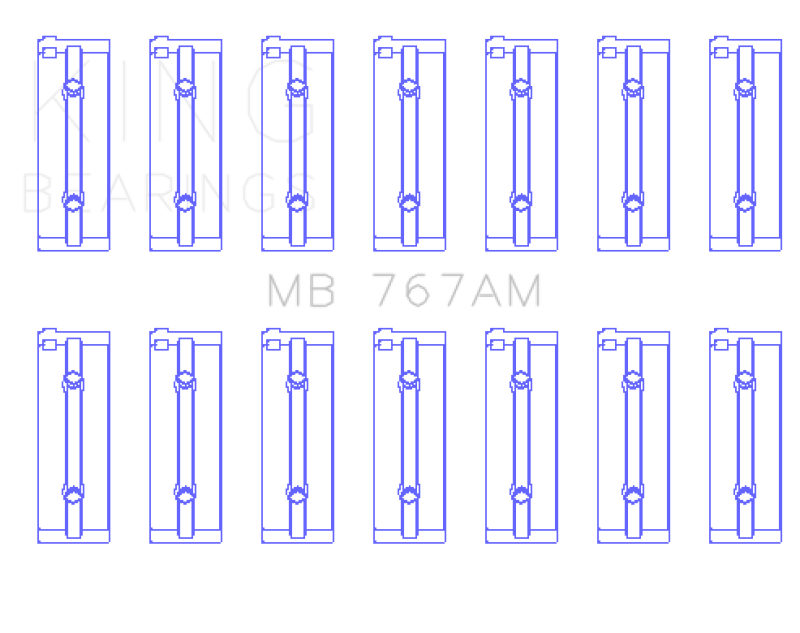 Picture of King Engine Bearings KING Main Bearings - MB767AM
