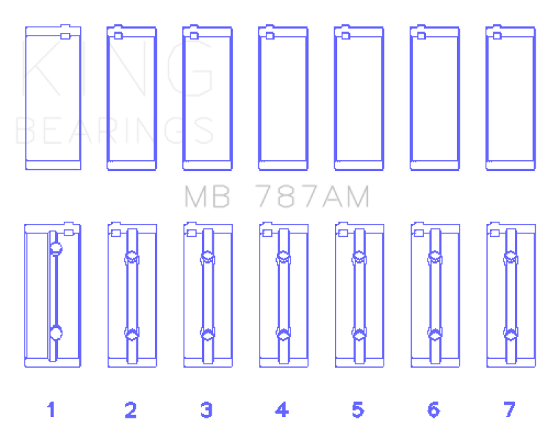 Picture of King Engine Bearings KING Main Bearings - MB787AM0.5