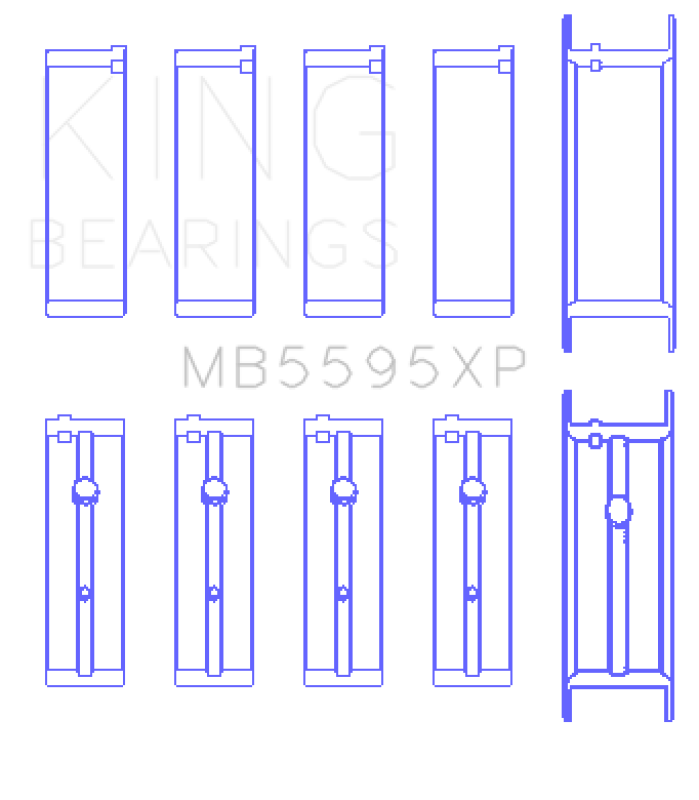 Picture of King Engine Bearings KING Performance Main Bearings - MB5595XPSTDX