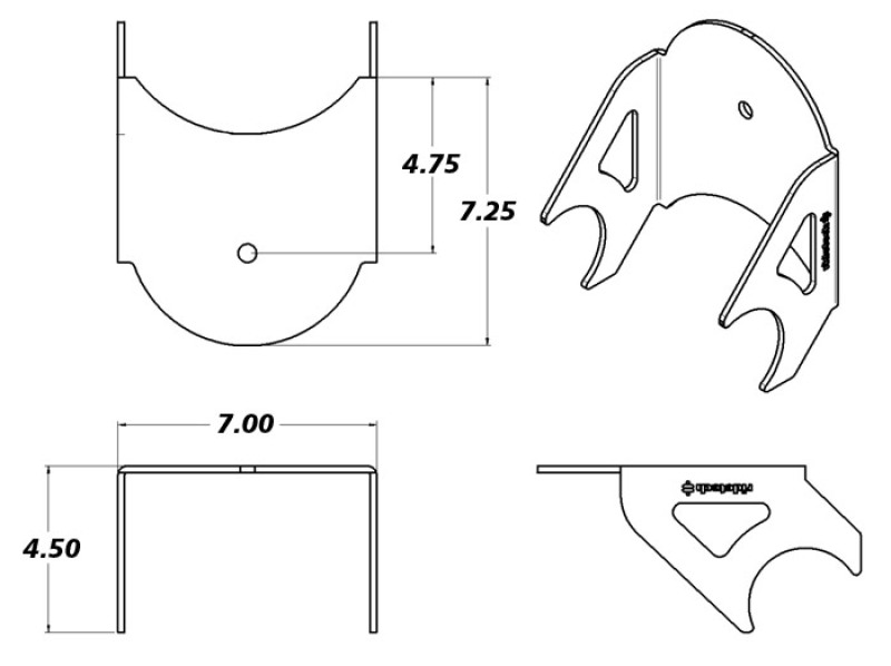Picture of Ridetech RID Air Spring Mounts-Lower Shock Mounts & Camber Plates - 90000431